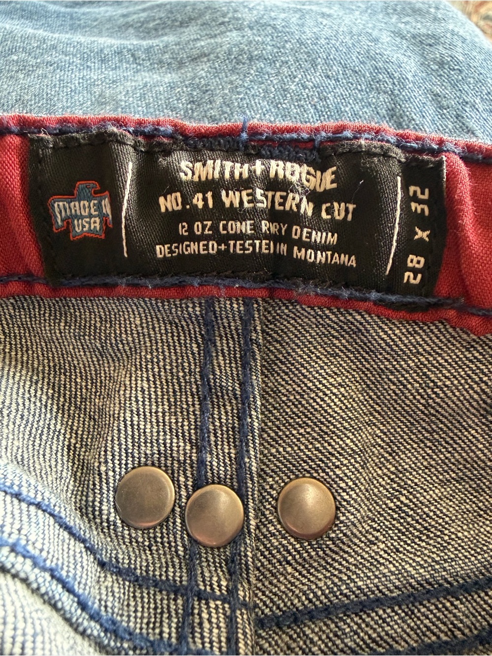 Smith & Rogue No. 41 28x32 Western Bootcut Dark Wash Jeans Cowgirl Ranchwear - Picture 6 of 8